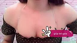 red panty peek under vietnamese skirt in sneaky upskirt