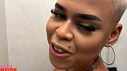 She took her first hard thrusts to lose virginity with intense Latina action