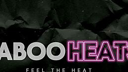 Stepsisters kiss on queen sized bed