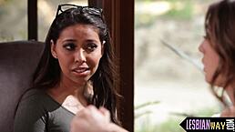 Hot lesbian licks and bangs to settle heated argument