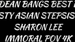 Sharon Lee Rides Stepbro Dean Van Dammes In Naughty Car Show