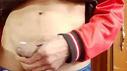 i almost got caught jerking off in the living room.