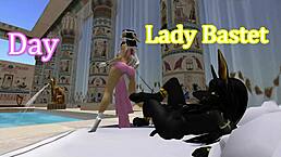 lady bastet of egypt commands her servent girl