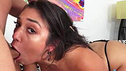 brooklyn gray takes sloppy facial in wild pov action
