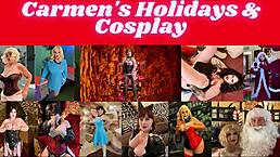 Granny Carmen’s Wild Halloween Fuck and Cum Explosion!