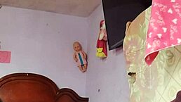 man, rich cumshot solo in my step mother-in-laws room, sniffin’ her panties!