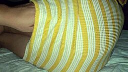 Stepsister climbs into bed to show her tight pussy for play