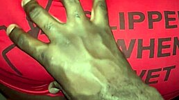 Ebony amateur couple slams creamy tight pussy with BBC backshots