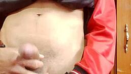 i almost got caught jerking off in the living room.