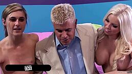 blonde indiana newcummer mia mae bounces on dicks in raw threesome!