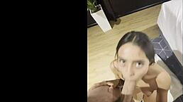 Manuela Restrepo, tiny 18-year-old, tries first white cock