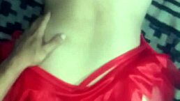 Watch this teen shove dirty panties in her shaved pussy?