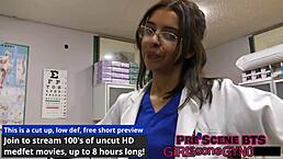 The perverted podiatrist alix avery dominates with footjob humiliation!