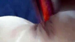 amateur teen 18+ fingers pussy with dildo solo