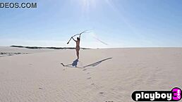 medium tits brunette miluniel louis posing naked outdoors with her sexy bubble butt babe enjoying it