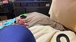 Look at This Girl in Lingerie Letting Him Play with Her Dildo