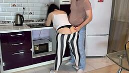 Stepmom flaunts big ass, lets stepson touch and bang after sucking him! 🍑