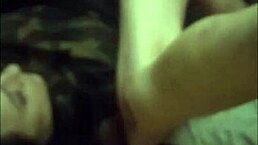 she's on her back taking that monster cock in her pussy