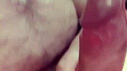 Public parking lot stroke: amateur's big cock on display