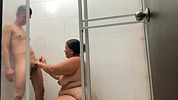 hey, watch my cousin shave me in the bathroom while we do cunilingus and reach orgasm