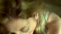 Sexy Blonde MILF Sucks Husband's Big Cock To Intense Climax