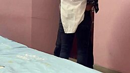 Indian stepsister gets roughly fucked by stepbrother at home, indulging in ass worship and dirty talk