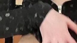 Elza Kom In Sexy Nylon Dominates With Monster Cock And Dildo Fucking