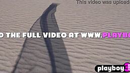 medium tits brunette miluniel louis posing naked outdoors with her sexy bubble butt babe enjoying it