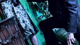 Getting Anal in Fishnets: Mother-in-Law's Shaved Pussy Ride and Handjob Tease