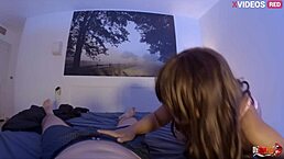 Horny stepdaughter sucking my dick? Fucked until wife home.