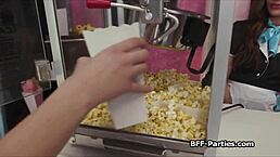 Slutty waitresses share big dick intensely