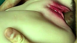 Hey, watch her spread wet holes with a thick monster dick