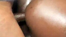 Her beautiful ebony ass squirting in threesome?
