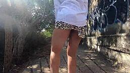 Novinha Flashes Tight Slit on Public Beach in Tiny Bikini!