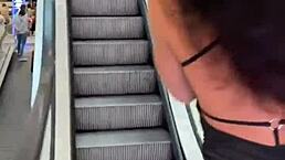 Public Flashing Turns Into Quick Dressing Room Fuck