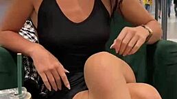 Public Flashing Turns Into Quick Dressing Room Fuck