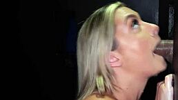 Gypsy takes a massive load of cum at the gloryhole scene