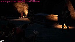 Slaves of Rome 3D Game - Wild Orgy in Dark Catacombs.