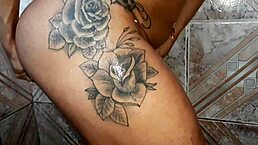 while wife bathes, i fuck the latina waitress with big tits