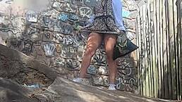 Novinha Flashes Tight Slit on Public Beach in Tiny Bikini!