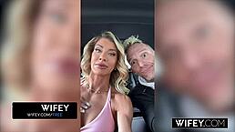 Fit blonde hotwife Cassie Bender gets BBC creampie in front of hubby