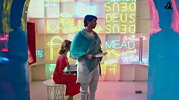 indian lesbians sharing intimate moments in private setting