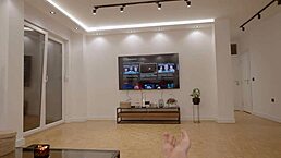 tricked stepsister into showing tits and banging tight pussy