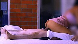 uh, stepdad n friend of stepsis at secret motel... we ran off!