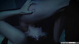 Emma Hix in the hunger scene 1, performing deepthroat and hardcore fucking with shy kissing.