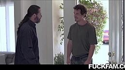 elena koshka teases her little stepbrother with her big tits