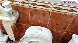 caught my kinky roommate filming weird bathroom roleplay clip