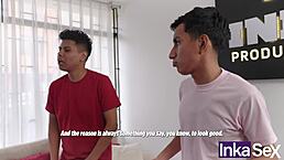 Mi hermanastra argentina de enorme culo nos enseña a bailar y la follamos por el ano 😏