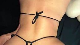 Amateur Latina girlfriend offers tight anal for boyfriend's cock