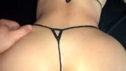 Amateur Latina girlfriend offers tight anal for boyfriend's cock